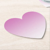 Girly Pink Ombre Kartonnen Onderzetters (Gekanteld)