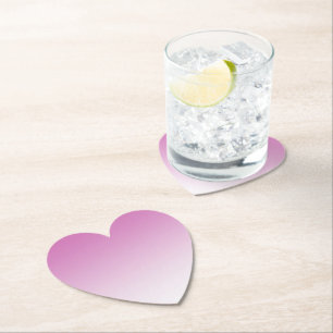 Girly Pink Ombre Kartonnen Onderzetters