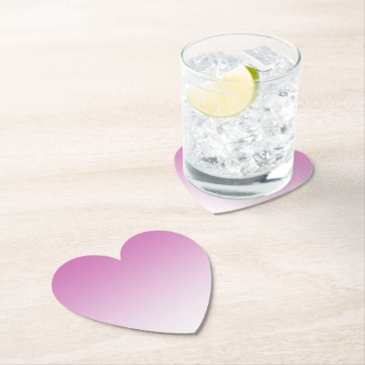 Girly Pink Ombre Kartonnen Onderzetters (Insitu)