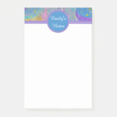 Girly Pink Paars en Blue Sticky Notes (Voorkant)