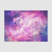 Girly Pink Paarse Space Nebula Galaxy Tissuepapier (Voorkant)