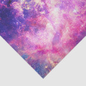 Girly Pink Paarse Space Nebula Galaxy Tissuepapier (Detail)