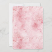 Girly Pink Peach Paarse Burgundy Waterverf Floral Kaart (Achterkant)