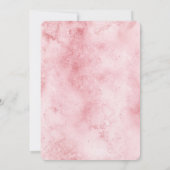 Girly Pink Peach Paarse Waterverf Bloemen (Achterkant)