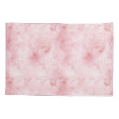 Girly Pink Peach Paarse Waterverf Bloemen Kussensloop (Achterkant)
