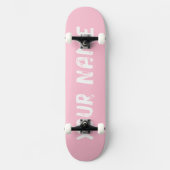 Girly Pink Persoonlijk Skateboard (Voorkant)