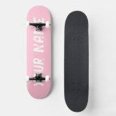Girly Pink Persoonlijk Skateboard (Voorkant)