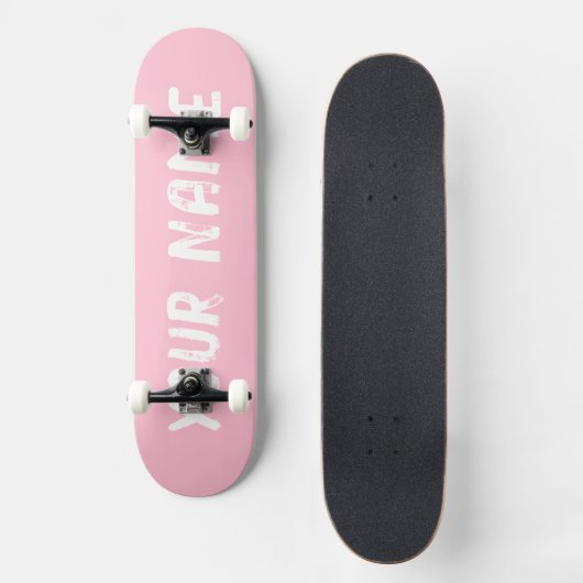 Girly Pink Persoonlijk Skateboard (Voorkant)