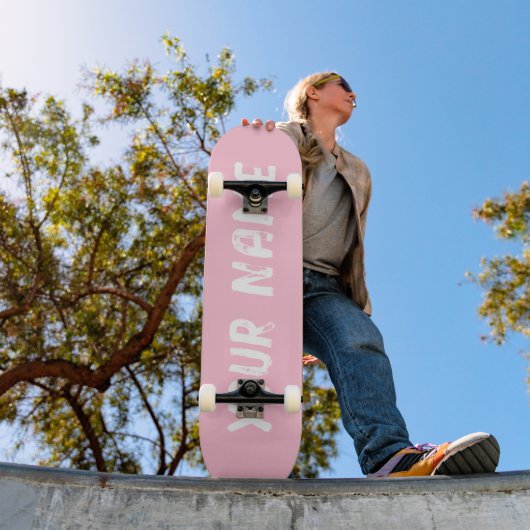 Girly Pink Persoonlijk Skateboard (Buiten 1)