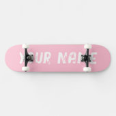 Girly Pink Persoonlijk Skateboard (Horizontaal)
