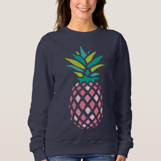 Girly Pink Pineapple Trui (Voorkant)