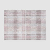 Girly Pink Plaid Stripes Sparkle Tissuepapier (Voorkant)