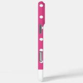 Girly Pink Polka Dot Case-Mate iPhone Case (Achterkant / Rechts)