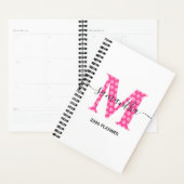Girly Pink Polka Dot Monogram Planner (Display)