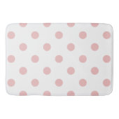 Girly Pink Polka Dots Badmat (Voorkant)