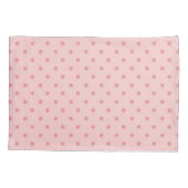 Girly Pink Polka dots Kussensloop (Achterkant)