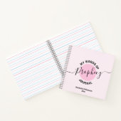 Girly Pink Prophetic Words Journal Notitieboek (Binnen)