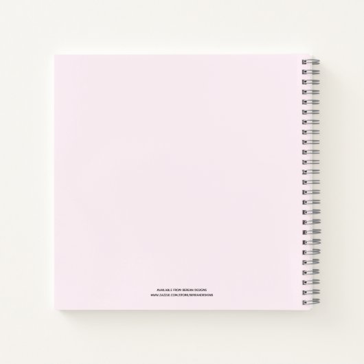 Girly Pink Prophetic Words Journal Notitieboek (Achterkant)