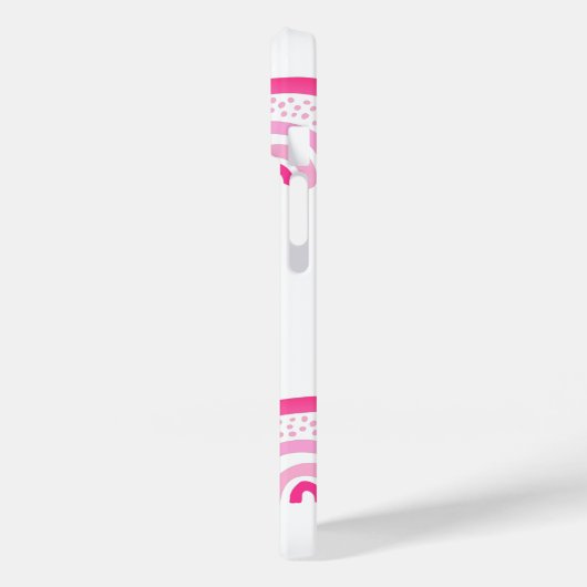 Girly Pink Rainbow Voornaam Case-Mate iPhone Case (Achterkant / Links)