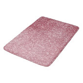 Girly Pink Rose Glitter Sparkle Badmat (Gekanteld)