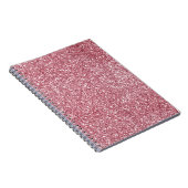 Girly Pink Rose Glitter Sparkle Notitieboek (Rechterzijde)
