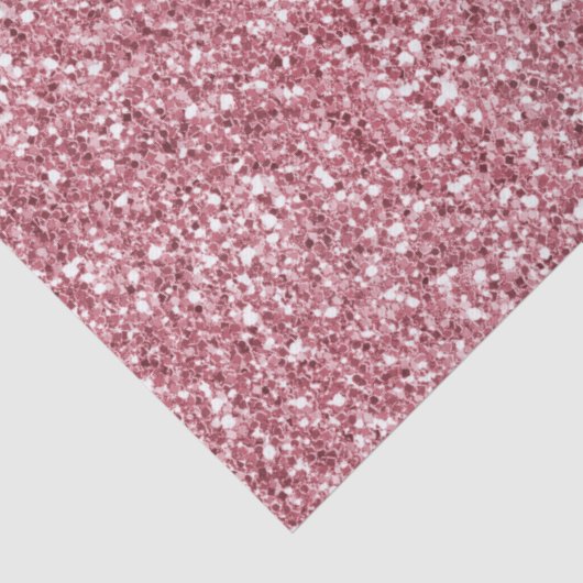 Girly Pink Rose Glitter Tissuepapier (Detail)