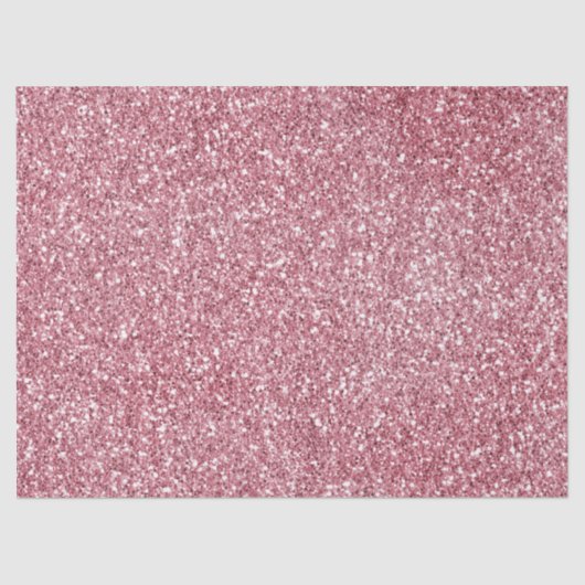 Girly Pink Rose Glitter Tissuepapier (Voorkant)