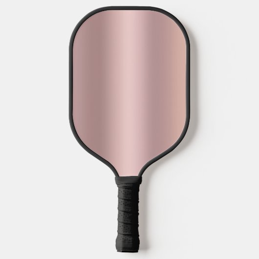 Girly Pink Rose Gold Ombre Pickleball Paddle (Achterkant)