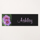 Girly Pink Rose of Sharon Foto gepersonaliseerd Yogamat (Voorkant (horizontaal))