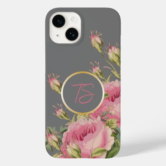 Girly Pink Roses Case-Mate iPhone Case (Achterkant)