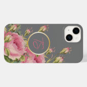 Girly Pink Roses Case-Mate iPhone Case (Achterkant (horizontaal))