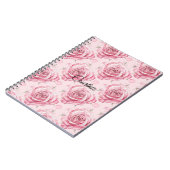 Girly Pink Roses Floral Notitieboek (Linkerzijde)