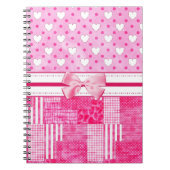Girly Pink Scrapbook Style Notitieboek (Voorkant)