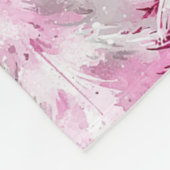 Girly Pink Silver Glam Kerstbomen Strepen Fleece Deken (Hoek)