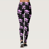 Girly Pink Skulls Leggings (Achterkant)