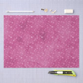 Girly Pink Sparkle Glitter Bloemen Tissuepapier (Craft)