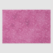 Girly Pink Sparkle Glitter Bloemen Tissuepapier (Voorkant)