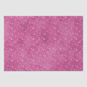 Girly Pink Sparkle Glitter Bloemen Tissuepapier