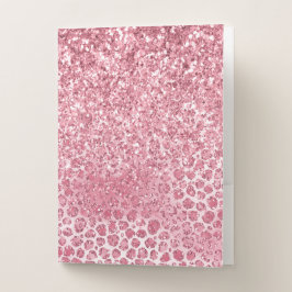 Girly Pink Sparkle Glitter Leopard Print