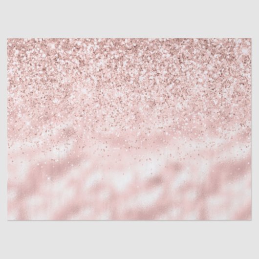 Girly Pink Sparkle Glitter Tissuepapier (Voorkant)