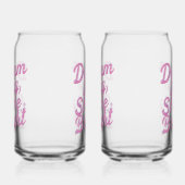 Girly Pink Sparkle Motivational Quote Blikvorm Glas (Rechts)