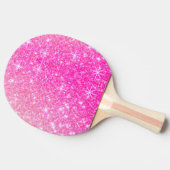 Girly Pink Sparkle Tafeltennisbatje (Zijkant)