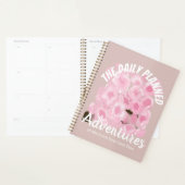 Girly Pink Spring Custom Name Sakura Blossom Planner (Display)