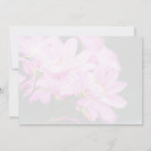 Girly Pink Spring Flowers Natuur Notitiekaartje (Achterkant)