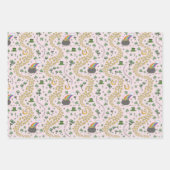 Girly Pink St. Patrick's Day Inpakpapier Vel (Voorkant)