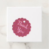 Girly Pink Starfish Birthday Bedankt Bedankjes Labels (In situ)