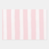 Girly Pink Stripes Gouden Glitter Wimpers Sparkle Inpakpapier Vel (Voorkant 2)