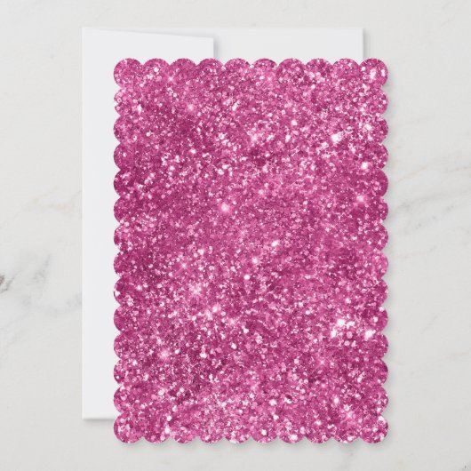 Girly Pink Stripes Kaart (Achterkant)