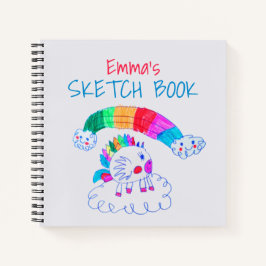 Girly Pink Tekening Schetsboek Notitieboek