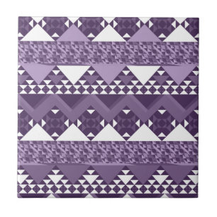 Girly Pink Tribal Aztec Pattern Tegeltje